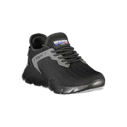 Sneaker Blauer da uomo in poliestere nero