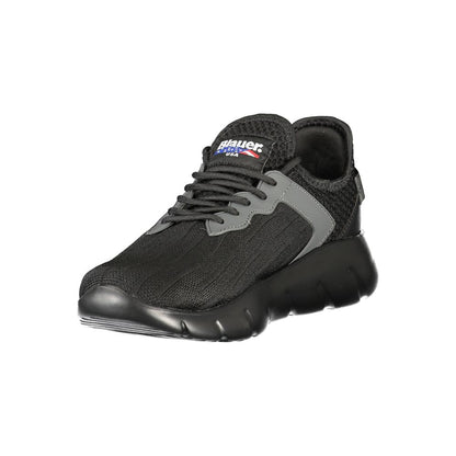 Sneaker Blauer da uomo in poliestere nero