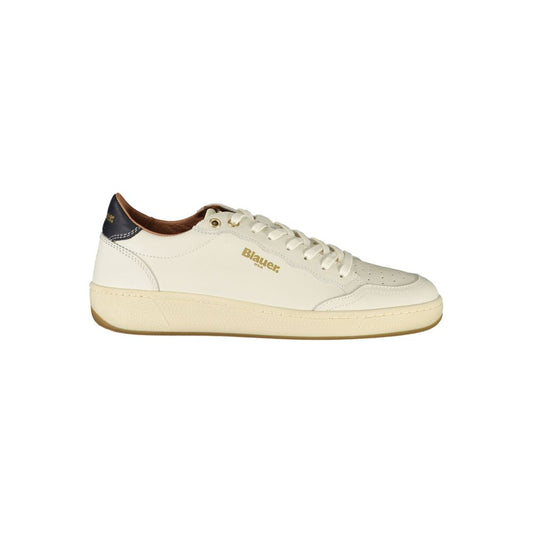 Sneaker da donna in pelle bianca Blauer