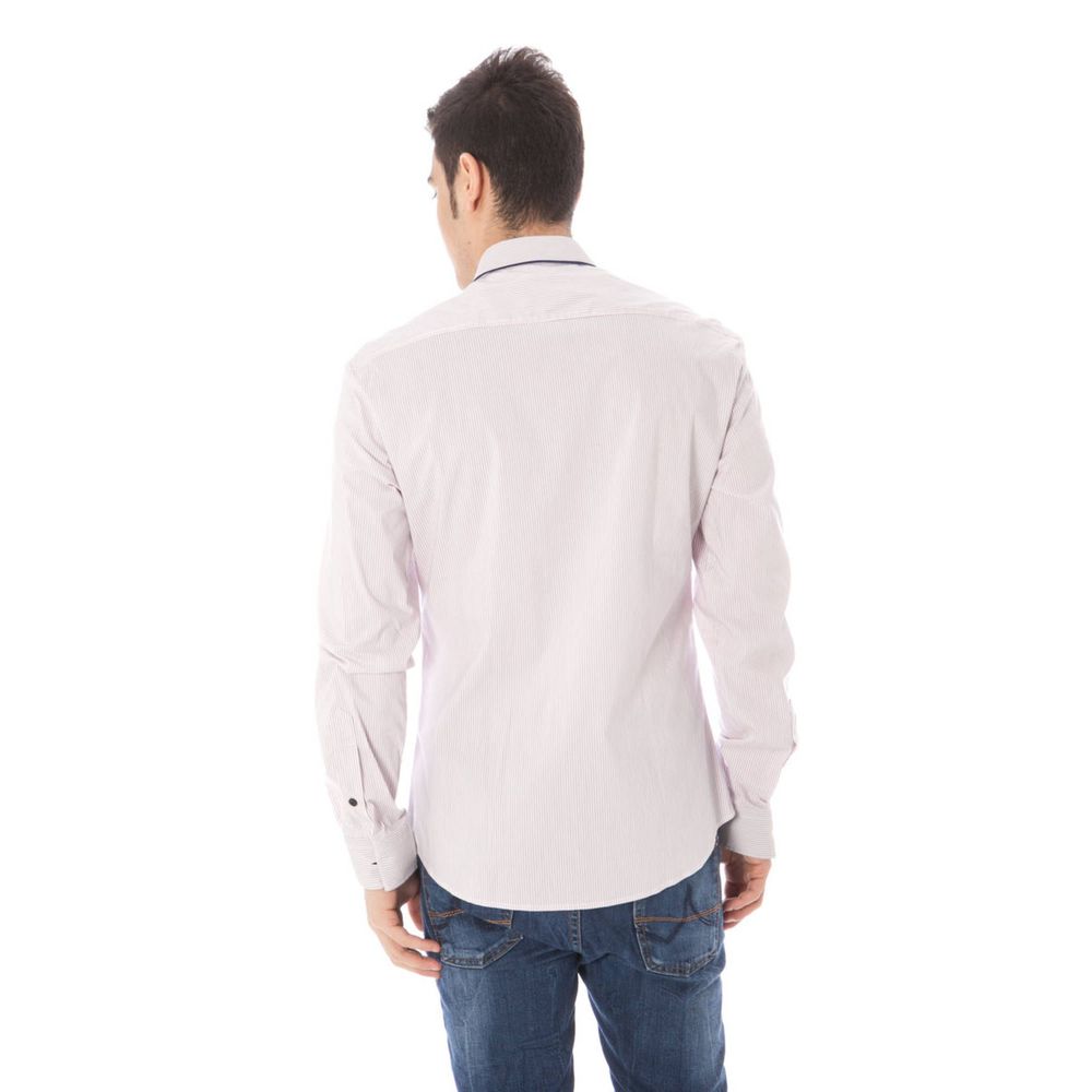 Camicia da uomo in cotone rosa Costume National