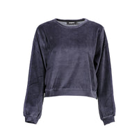 Maglione da donna in cotone blu Desigual