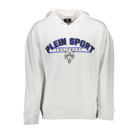 Felpa da uomo in cotone bianco Plein Sport