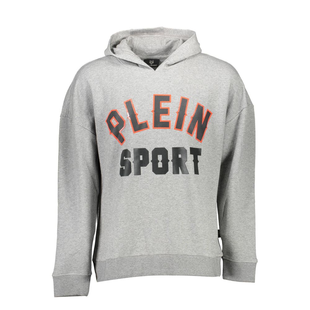 Sweat-shirt homme Plein Sport Grigio en coton