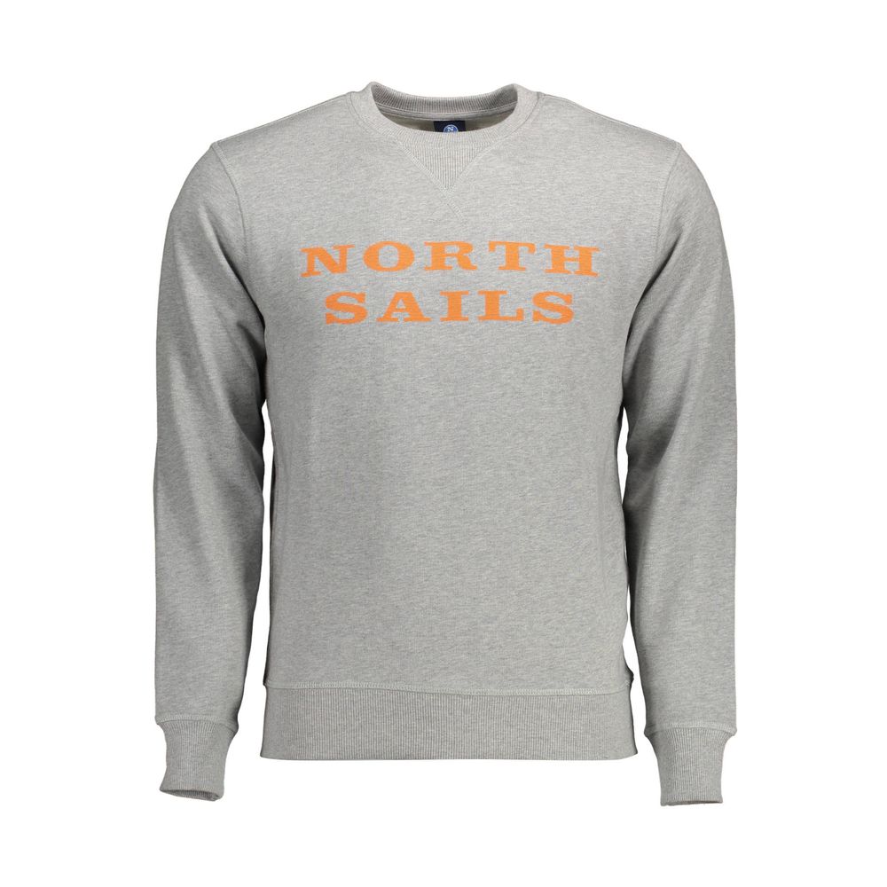 Felpa da uomo in cotone grigio North Sails