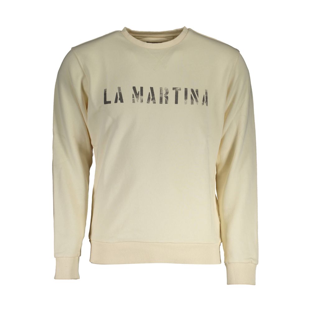 Sweat-shirt en coton pour hommes La Martina Bianco