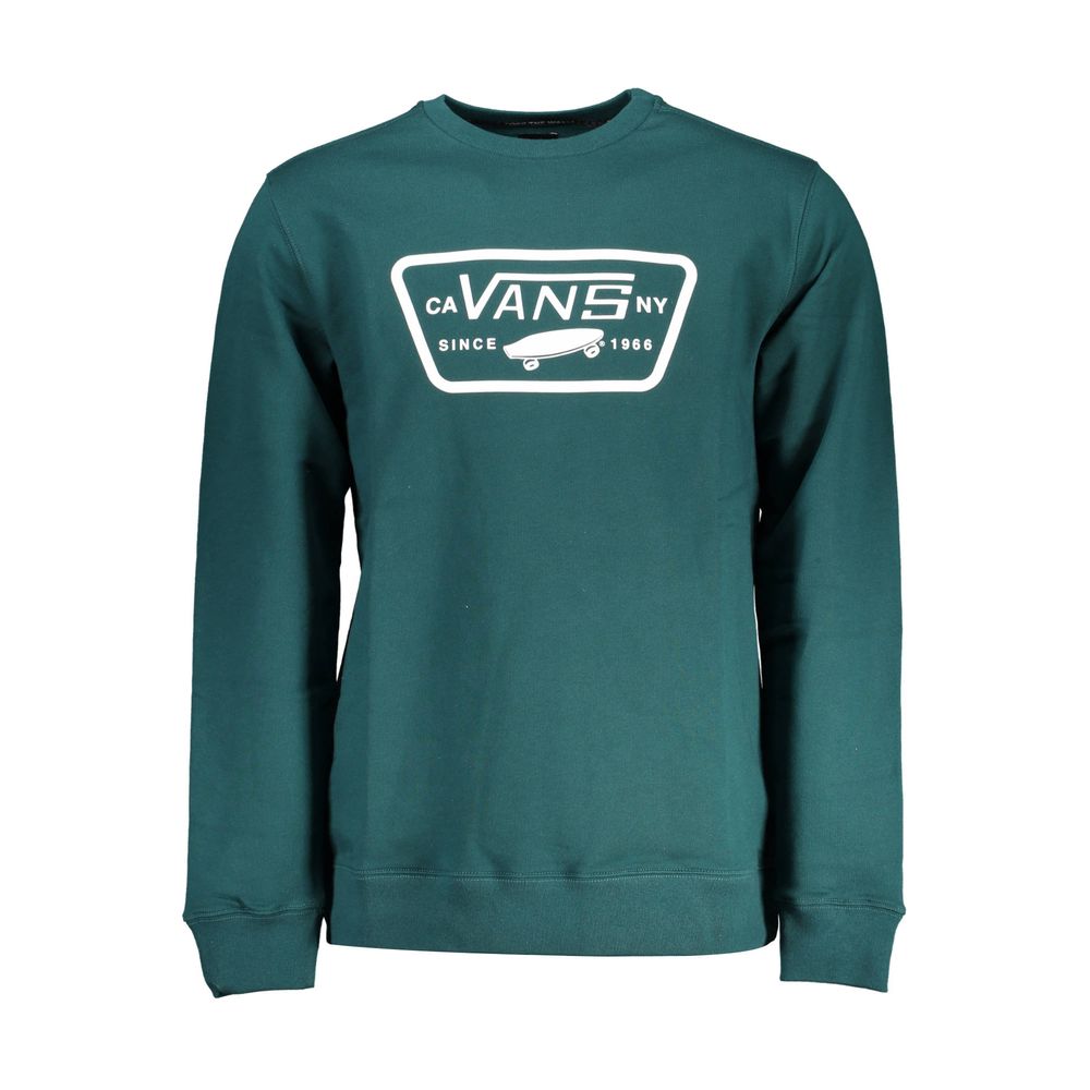 Felpa da uomo in cotone verde Vans