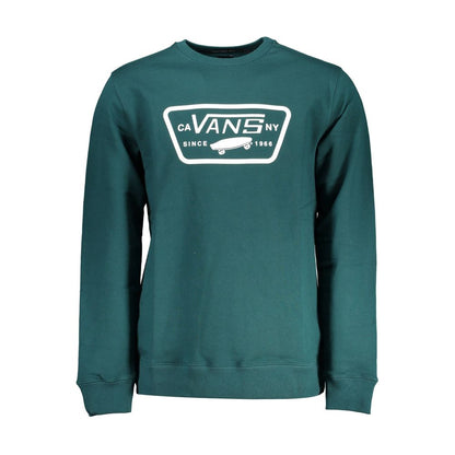 Felpa da uomo in cotone verde Vans