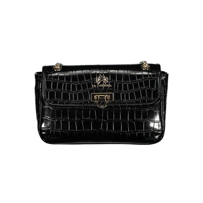 Borsa a tracolla da donna La Martina Nero Poliuretano