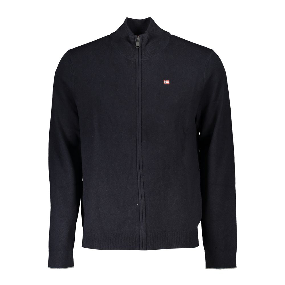 Cardigan da uomo in tessuto nero Napapijri