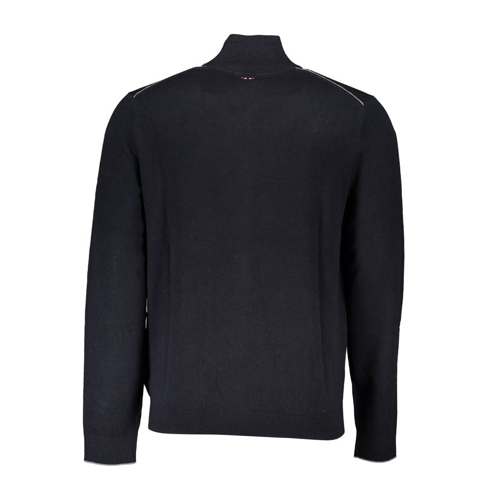 Cardigan da uomo in tessuto nero Napapijri