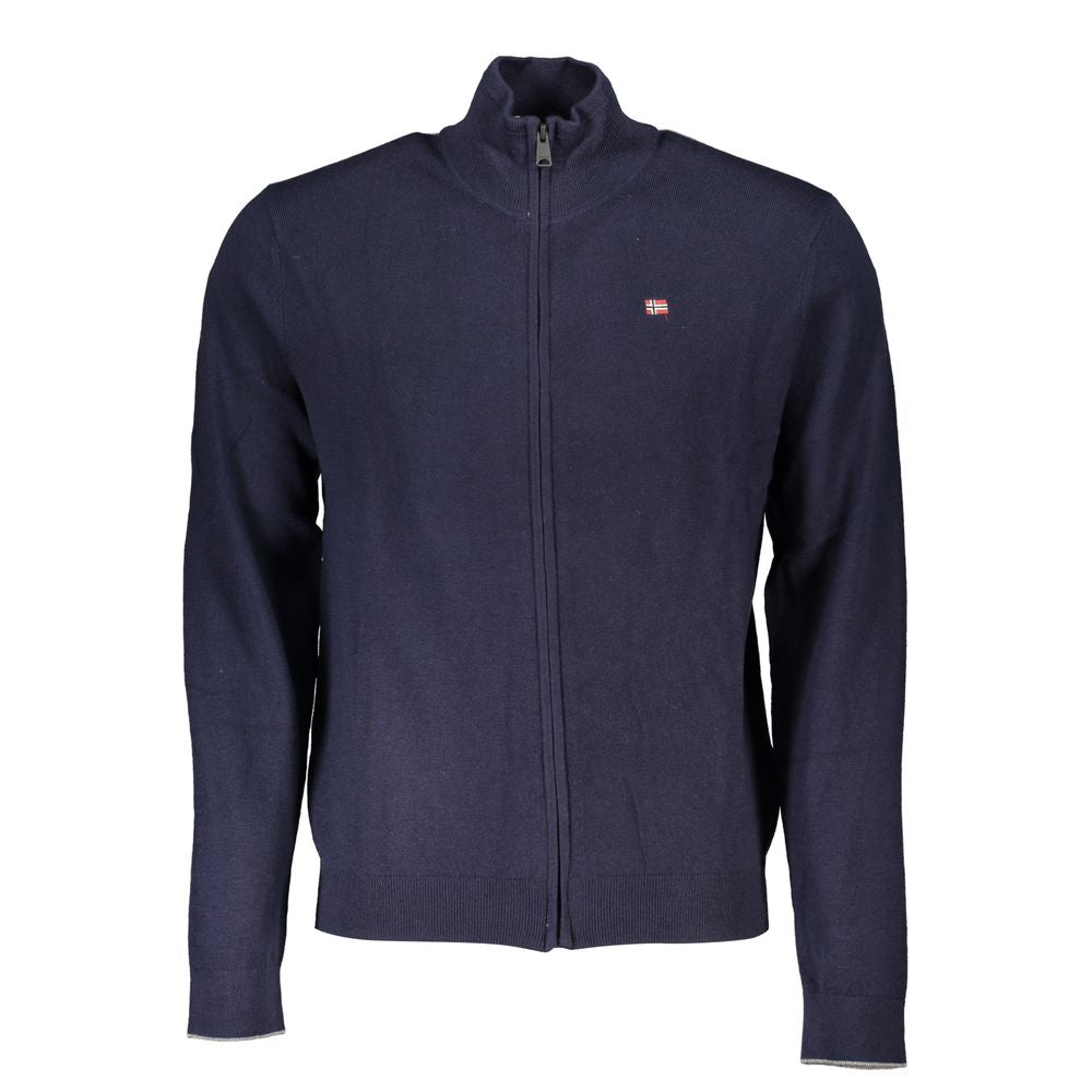 Cardigan da uomo in tessuto blu Napapijri