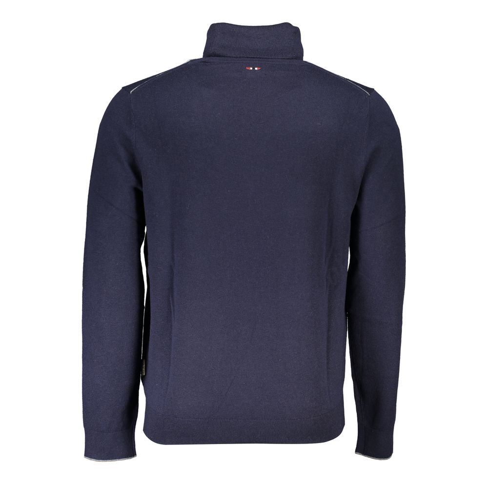 Maglione da uomo in tessuto blu Napapijri