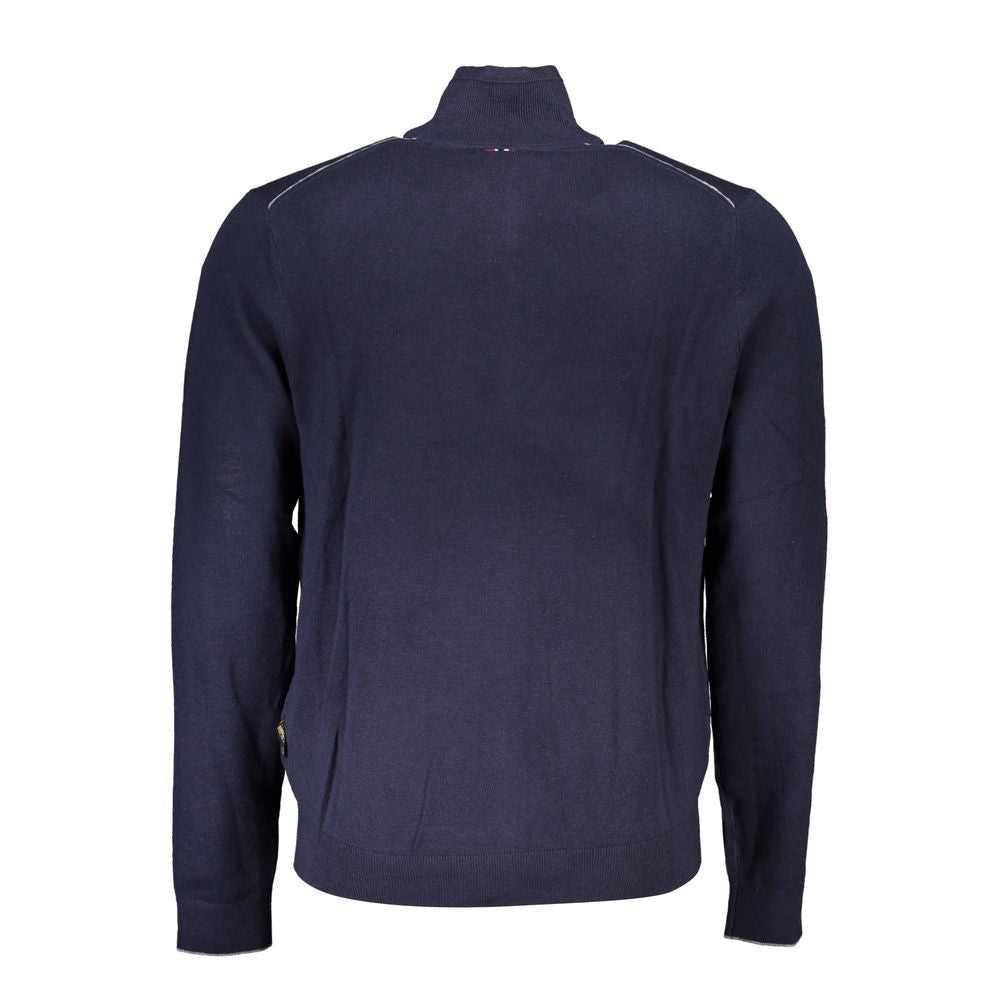 Cardigan da uomo in tessuto blu Napapijri