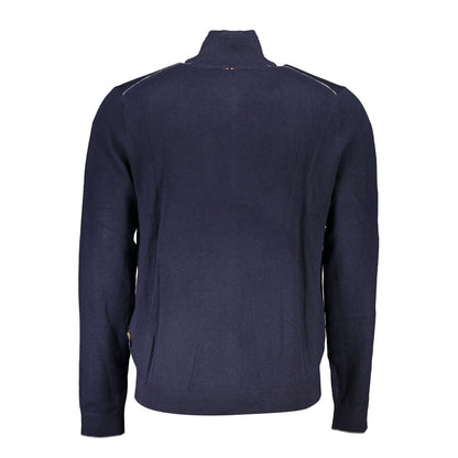 Cardigan da uomo in tessuto blu Napapijri
