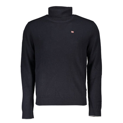 Pull Napapijri Tessuto noir à col montant pour homme