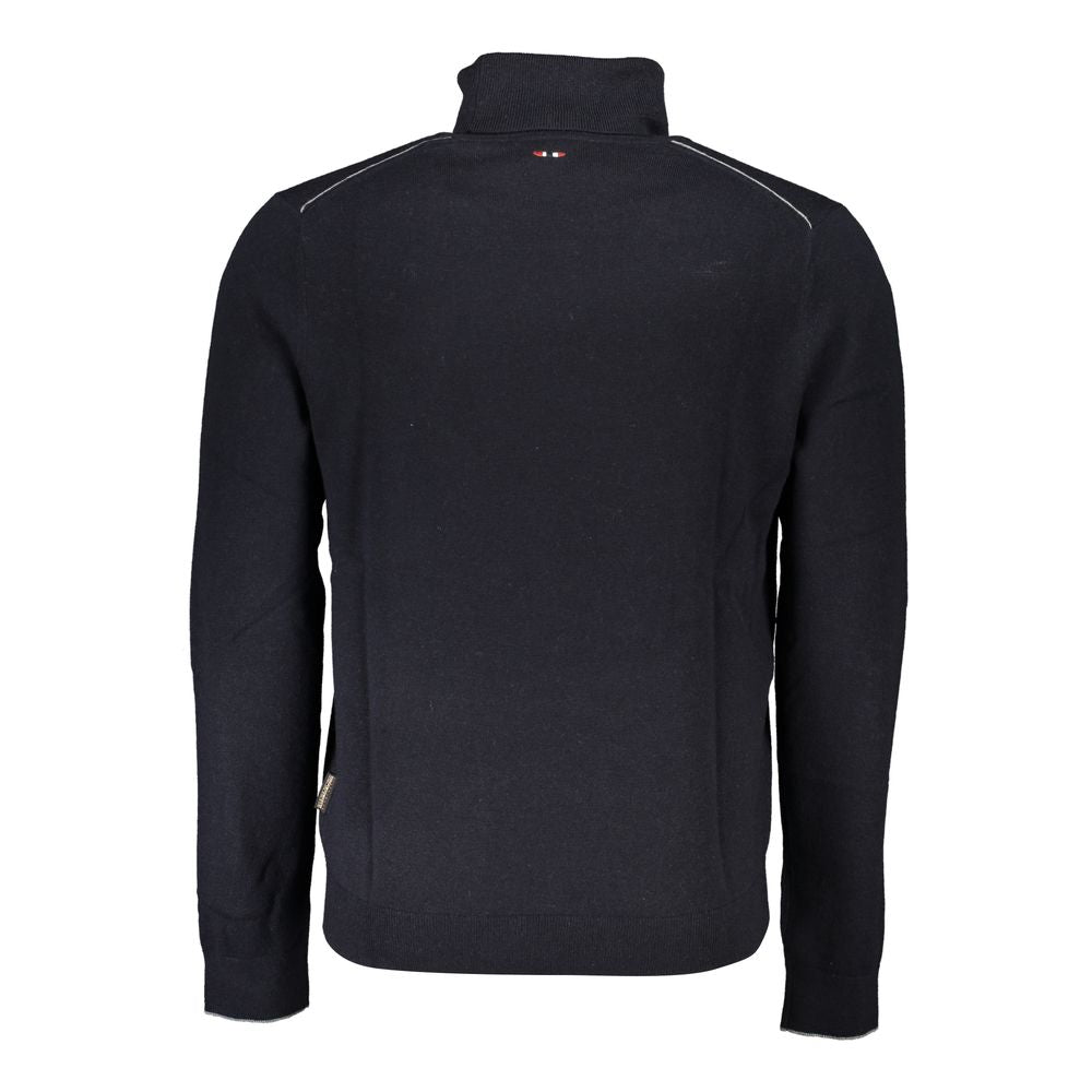 Pull Napapijri Tessuto noir à col montant pour homme
