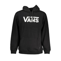 Felpa con cappuccio da uomo in cotone nero Vans