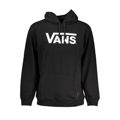 Felpa con cappuccio da uomo in cotone nero Vans