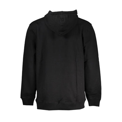 Felpa con cappuccio da uomo in cotone nero Vans