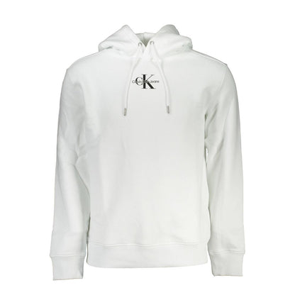 Felpa da uomo in cotone bianco Calvin Klein