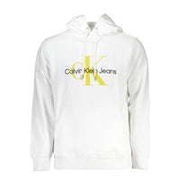 Felpa da uomo in cotone bianco Calvin Klein