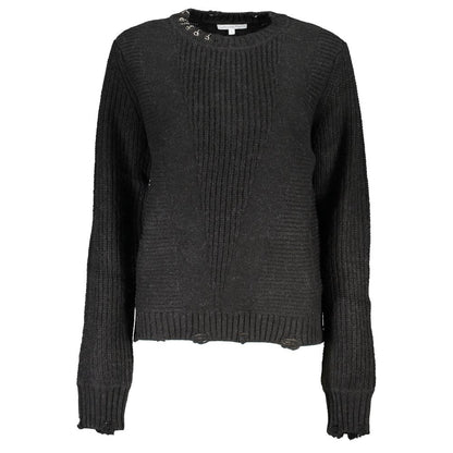 Maglione da donna in acrilico nero Patrizia Pepe