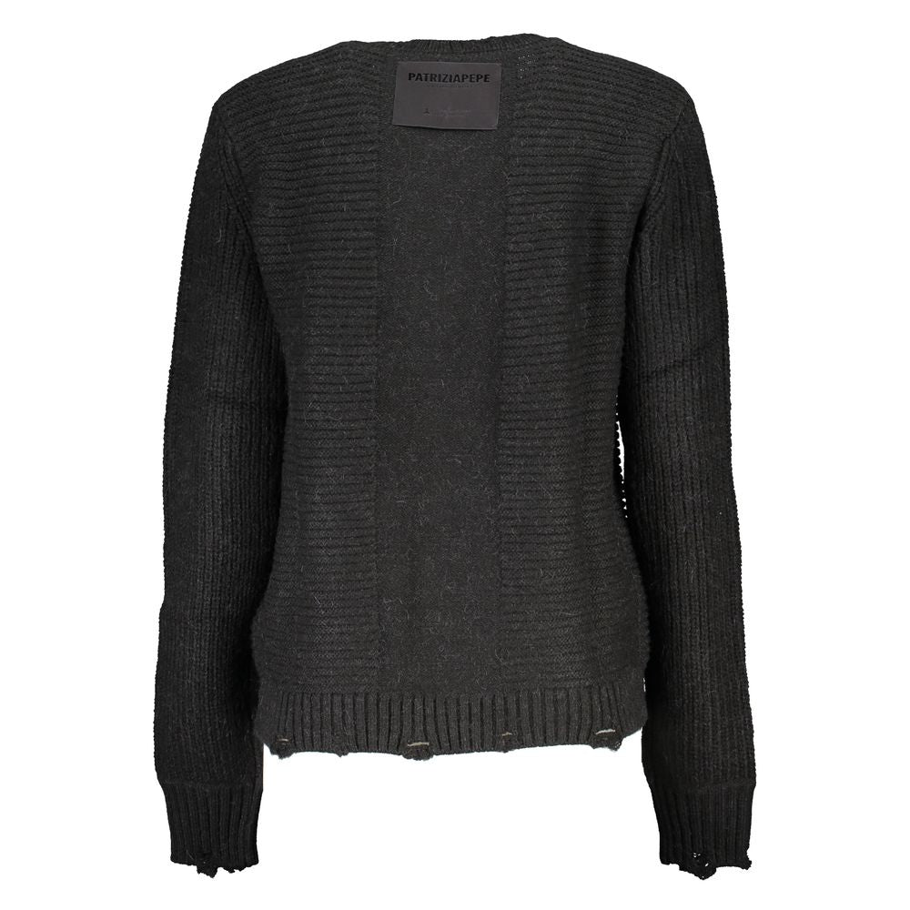 Maglione da donna in acrilico nero Patrizia Pepe