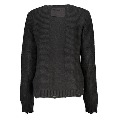 Maglione da donna in acrilico nero Patrizia Pepe