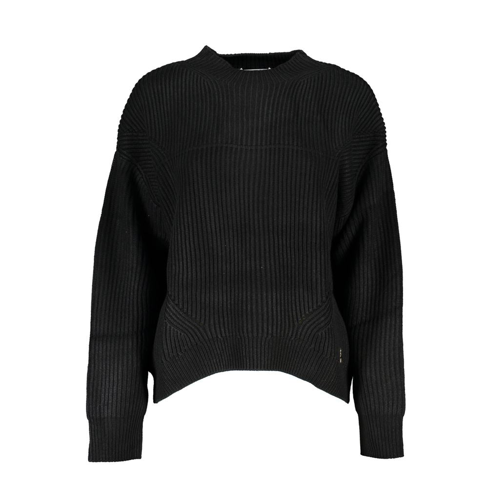 Maglione dolcevita da donna in acrilico nero Patrizia Pepe