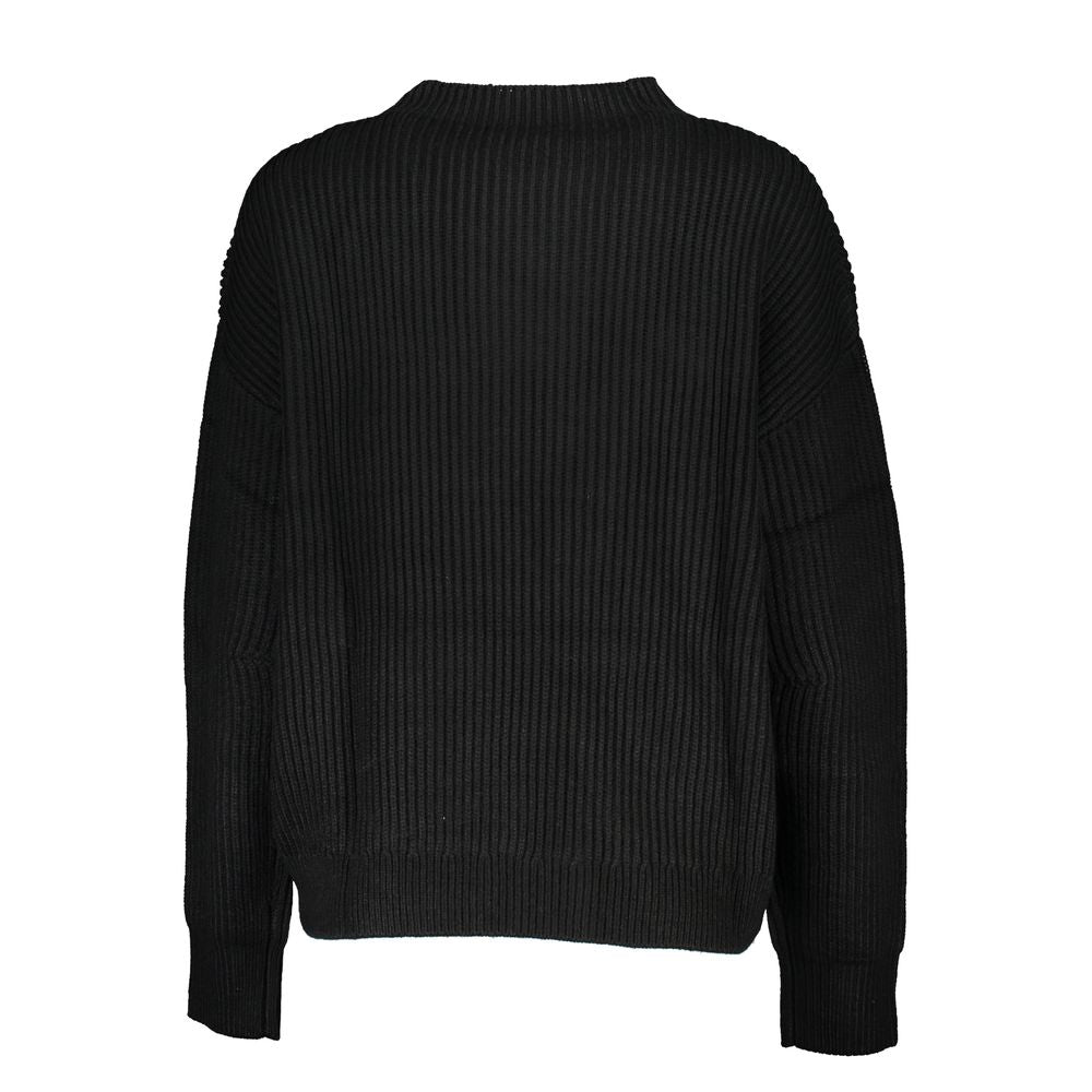 Maglione dolcevita da donna in acrilico nero Patrizia Pepe