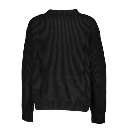 Maglione dolcevita da donna in acrilico nero Patrizia Pepe