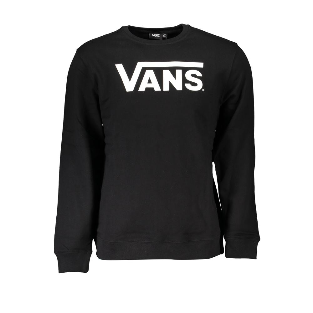 Felpa da uomo in cotone nero Vans