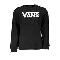 Felpa da uomo in cotone nero Vans