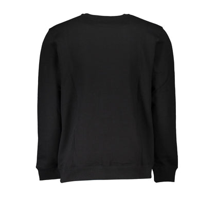 Felpa da uomo in cotone nero Vans