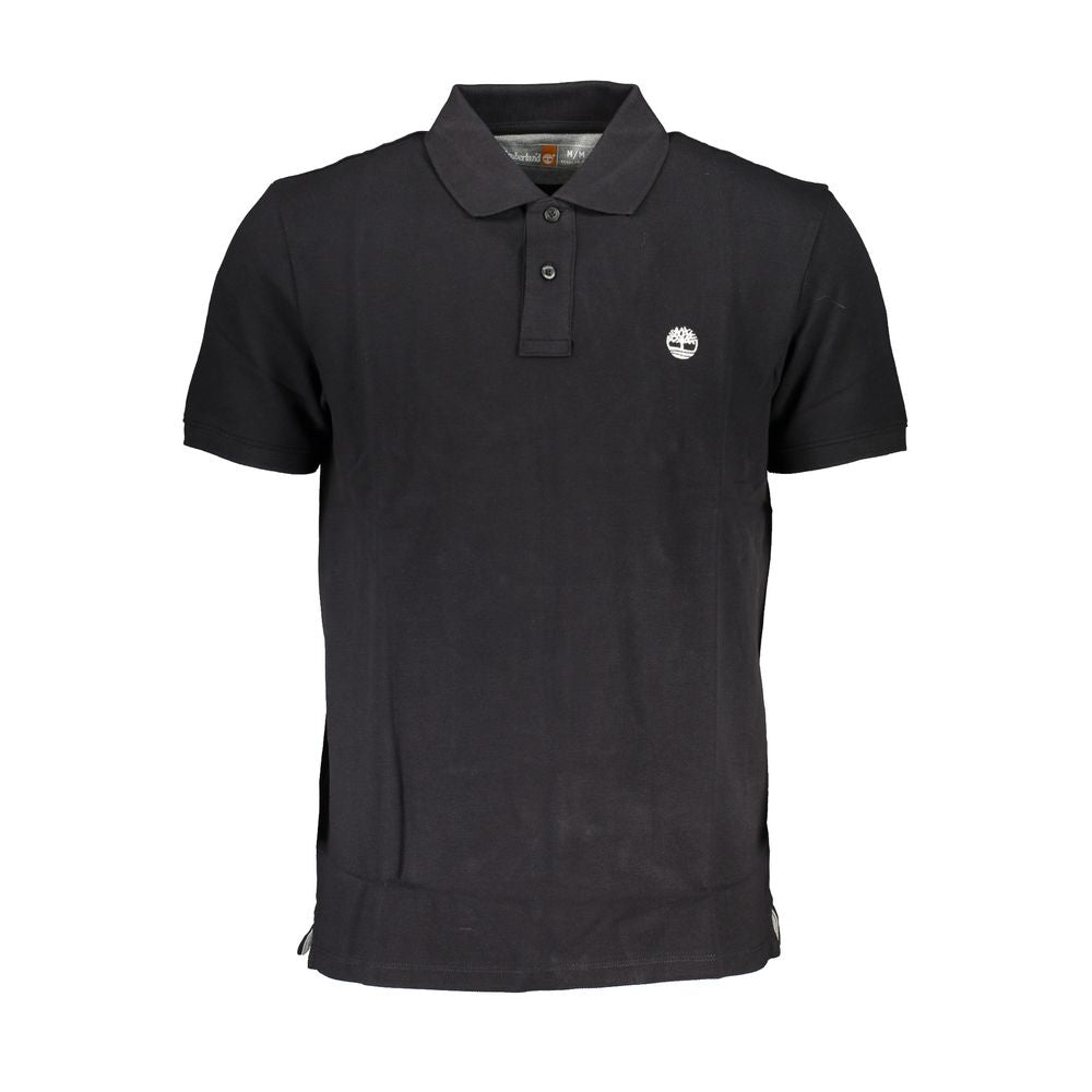 Polo da uomo Timberland in cotone nero