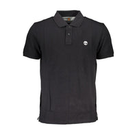 Polo da uomo Timberland in cotone nero