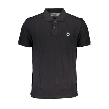 Polo da uomo Timberland in cotone nero