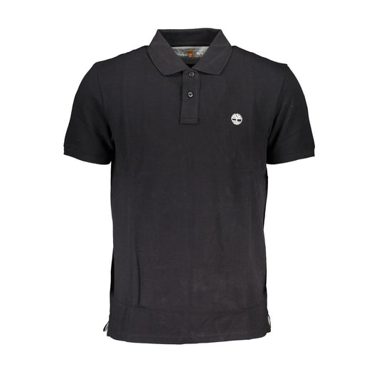 Polo da uomo Timberland in cotone nero