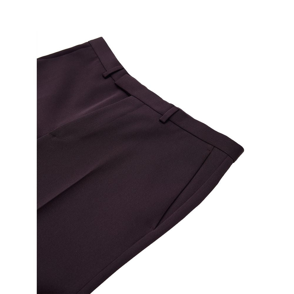 Pantalon habillé en laine bordeaux Gucci