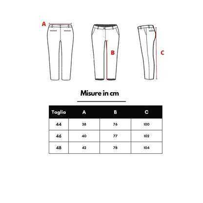 Pantaloni eleganti in lana bordeaux Gucci