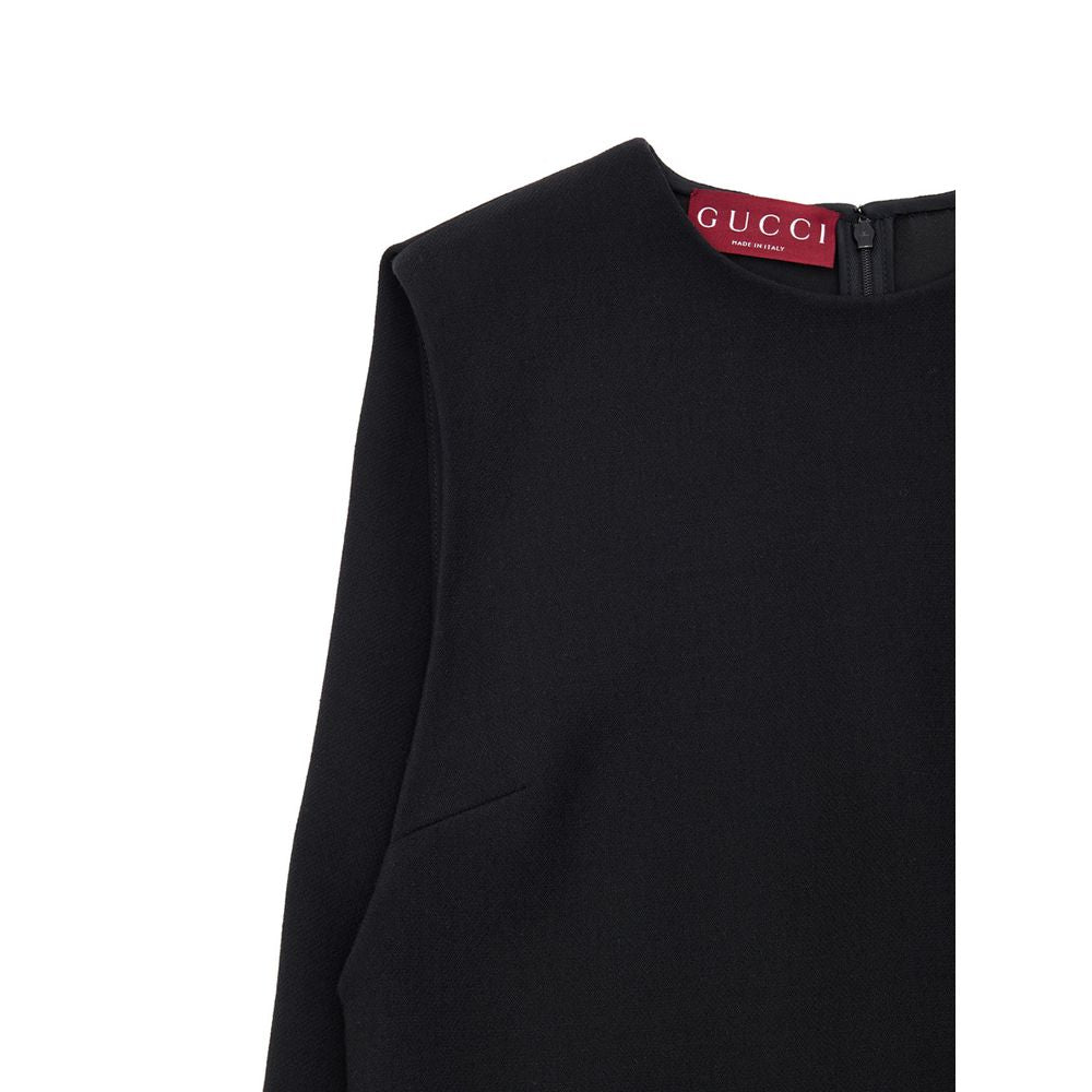 Abito casual in lana nera Gucci