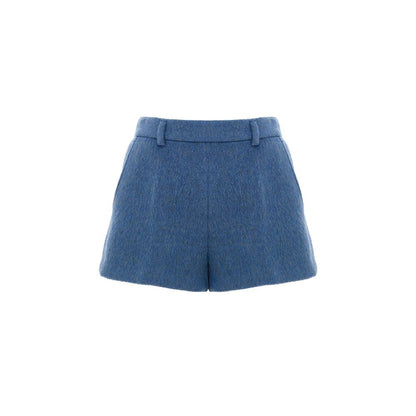 Pantaloncini di lana blu Gucci