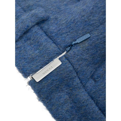 Pantaloncini di lana blu Gucci