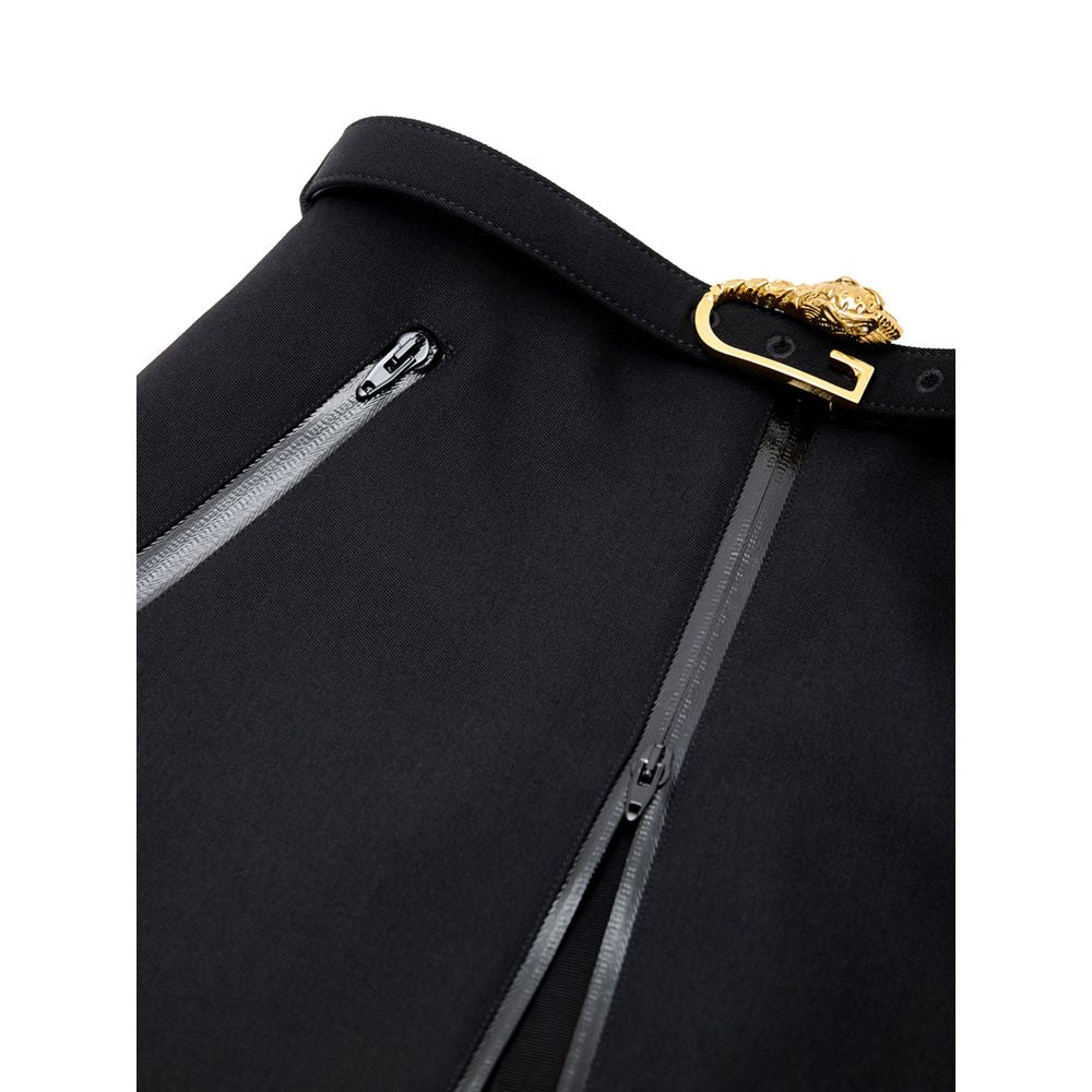 Jupe midi Gucci en laine noire