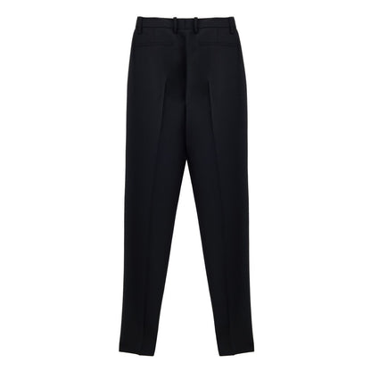Pantaloni eleganti in lana nera Gucci