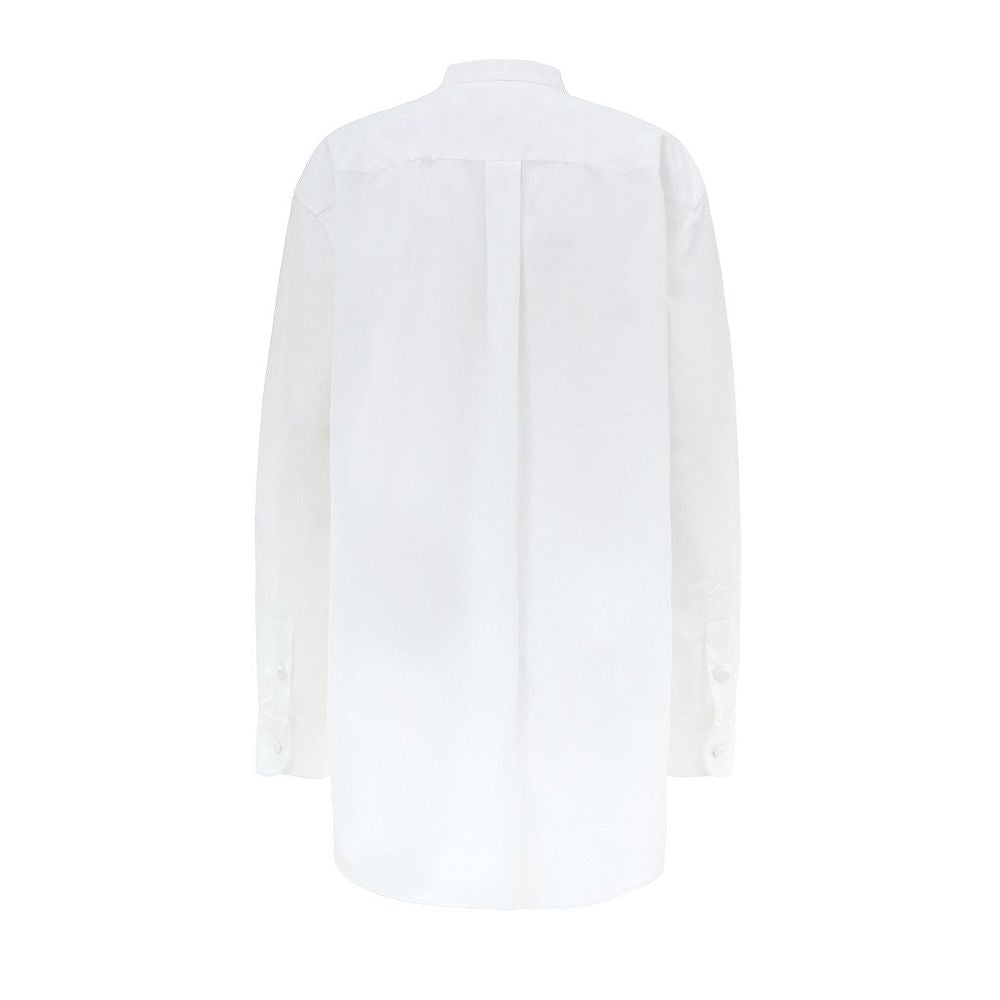 Blusa in cotone bianco Gucci