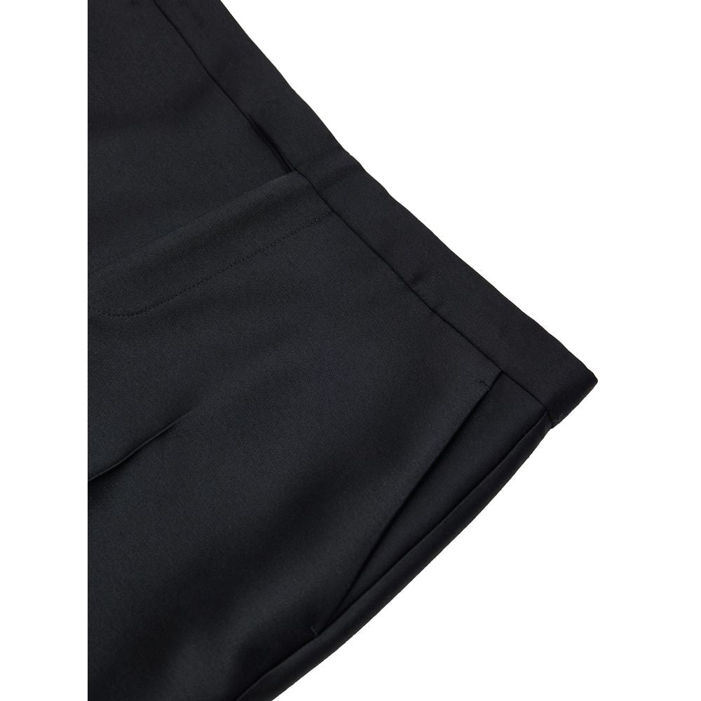 Pantaloni casual in cotone nero Gucci