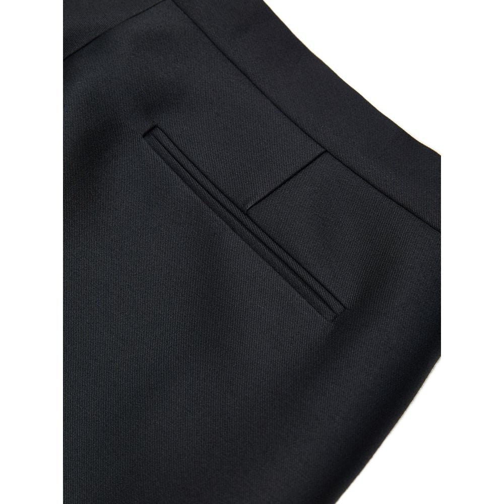 Pantaloni casual in cotone nero Gucci