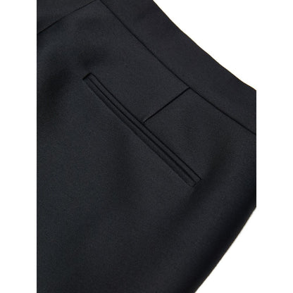 Pantaloni casual in cotone nero Gucci