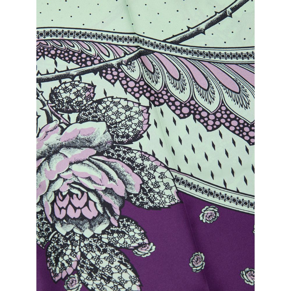 Pantaloni casual in seta verde Gucci